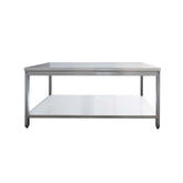 Masă de lucru inox cu poliță, 1600x700x850mm, GMATS167, Bonner